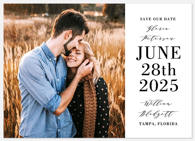 Modern Mix Save the Date Photo Cards