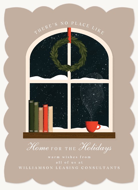 Window Scape Business Holiday Cards