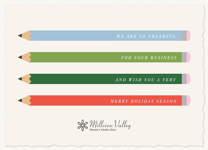 Write It Business Holiday Cards