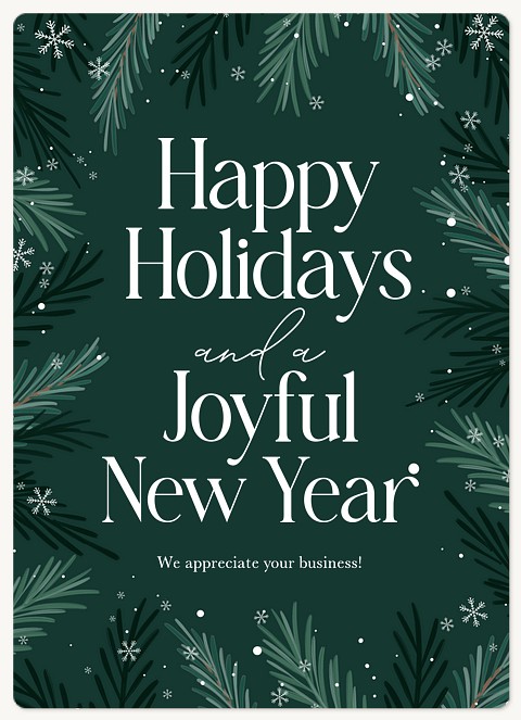 Joyful Edge Holiday & Christmas Magnet Cards