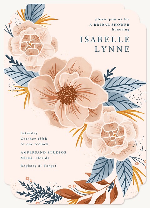 Autumn Breeze Bridal Shower Invitations