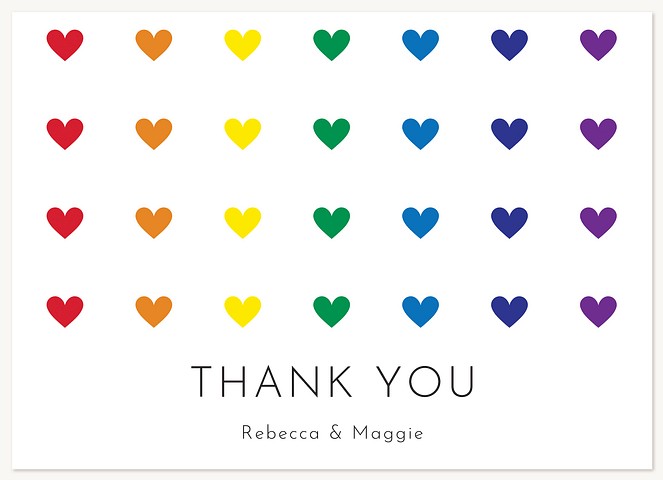 Rainbow Thank You Thank You Cards 