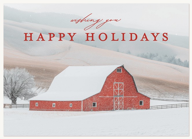 Red Barn Business Holiday Cards