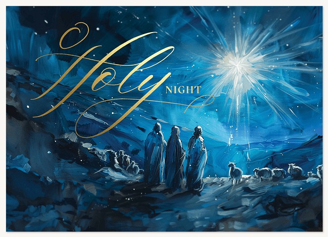 Holy Night Business Holiday Cards