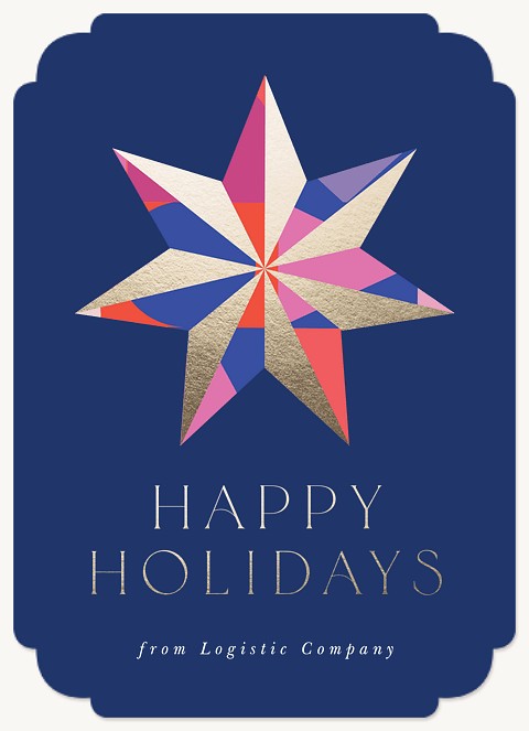 Stellar Star Business Holiday Cards