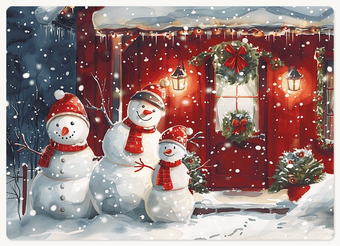 Frosty Friends Holiday & Christmas Magnet Cards