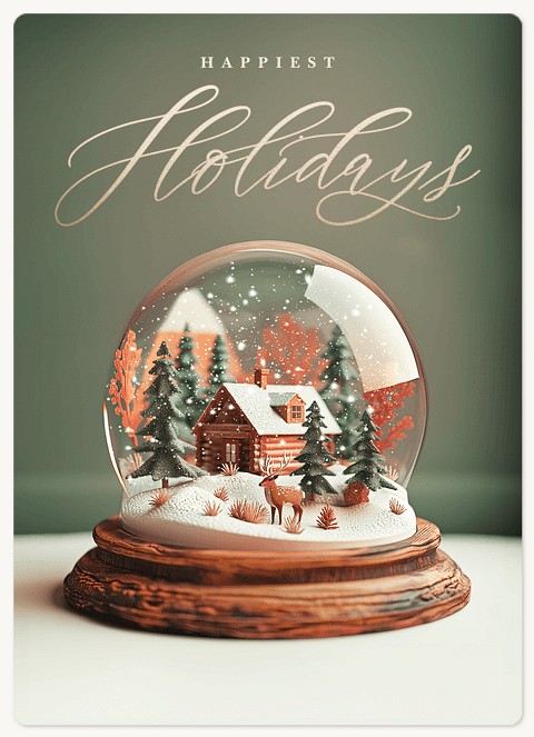 Woodland Retreat Holiday & Christmas Magnet Cards