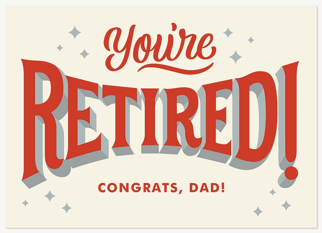 You’re Retired Greeting Cards