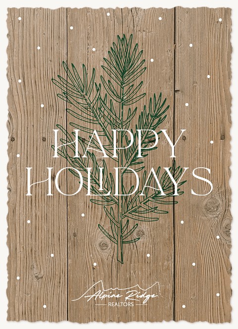 Farmhouse Pine Business Holiday Cards