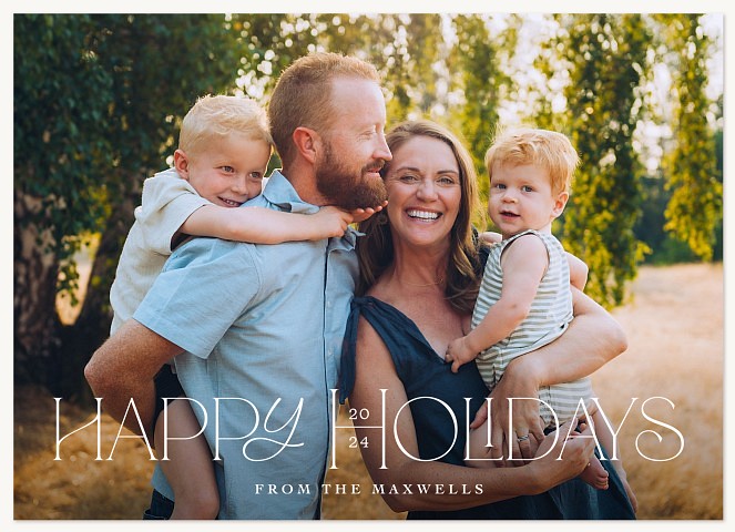 Quiet Luxury Photo Holiday Cards