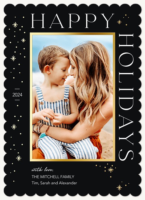 Stargazer Personalized Holiday Cards