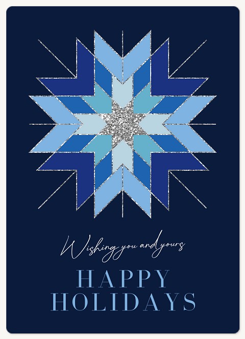 Glam Snowflake Holiday & Christmas Magnet Cards