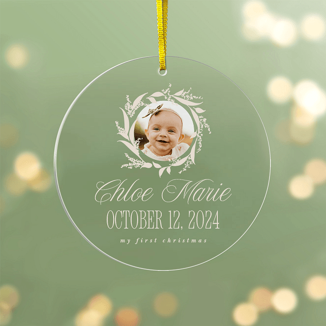 Nature Frame Personalized Ornaments