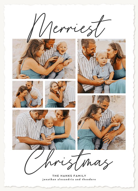 Handwritten Chic Personalized Holiday Cards