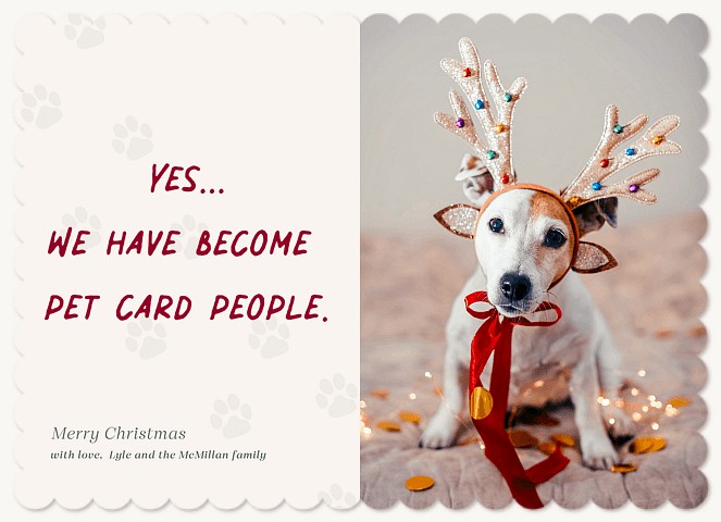 Pet Card People Personalized Holiday Cards