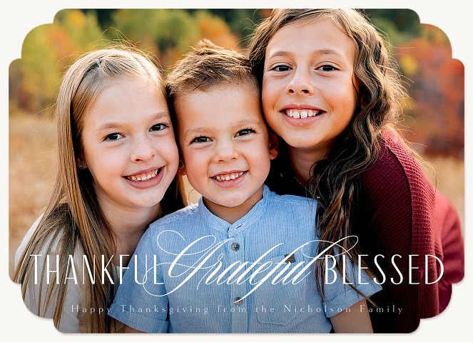 Classic Gratitude Thanksgiving Cards