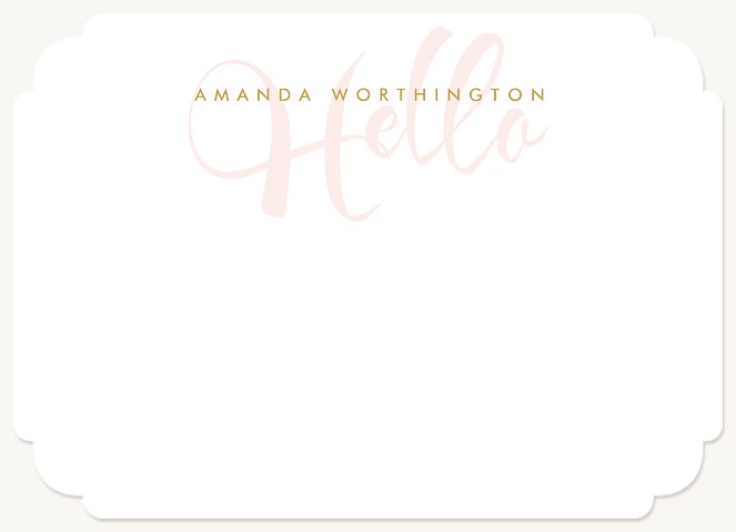 Preppy Hello Stationery