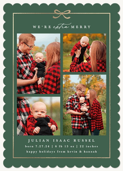 Merry Package Personalized Holiday Cards