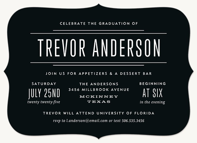 Tuxedo Graduation Cards