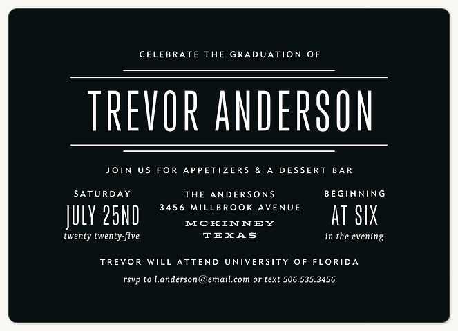 Tuxedo Graduation Cards