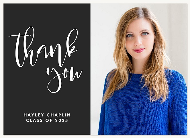 Scattered Shimmer Graduation Thank You Cards