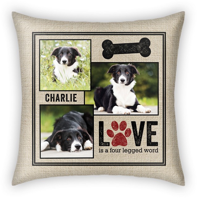 Four Legged Word Custom Pillows