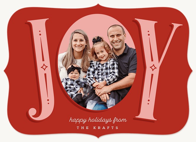 Great Joy Personalized Holiday Cards