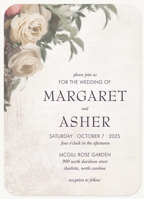 Rose Garden Wedding Invitations