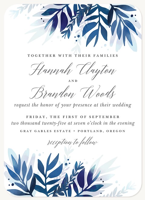 Twilight Flora Wedding Invitations