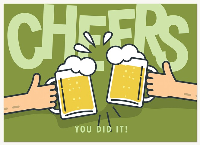 Congrats Cheers Greeting Cards