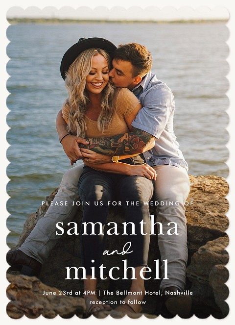 Modern Type Wedding Invitations