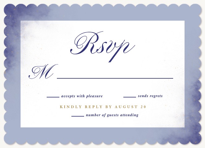 Starry-Eyed Wedding RSVP Cards