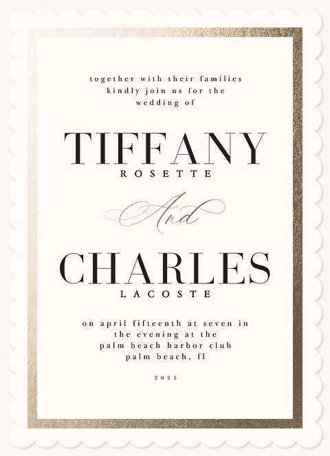 Classic Frame Wedding Invitations