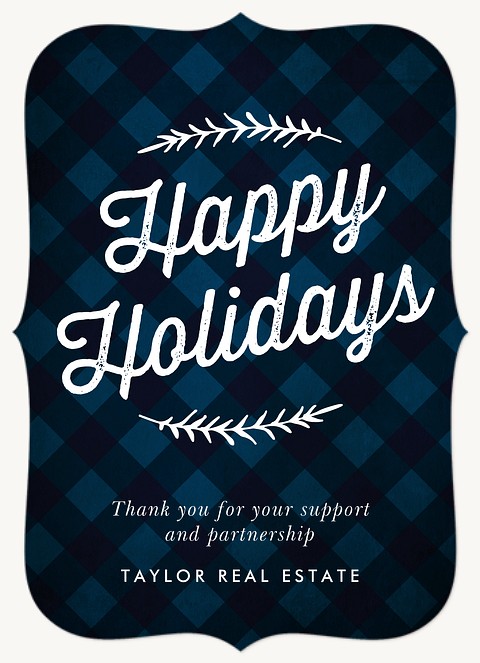 Tartan Tidings Business Holiday Cards