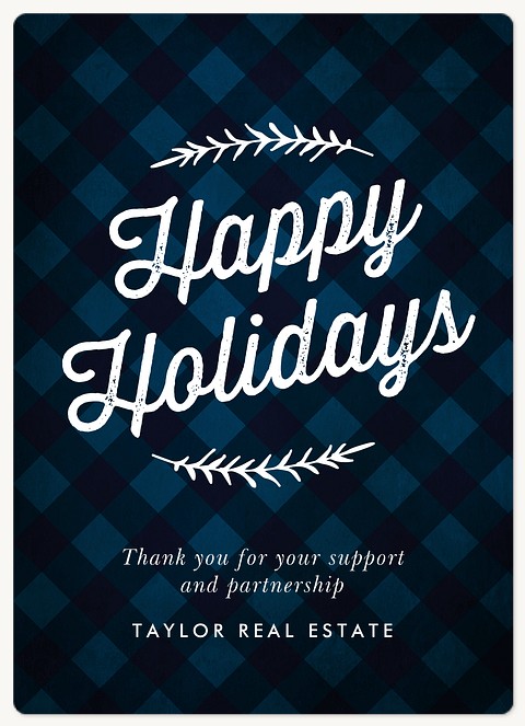 Tartan Tidings Holiday & Christmas Magnet Cards