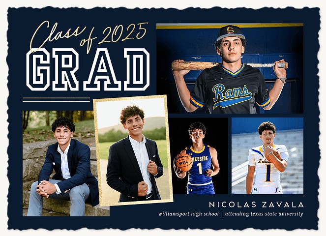 Varsity Scrapbook Graduation Cards