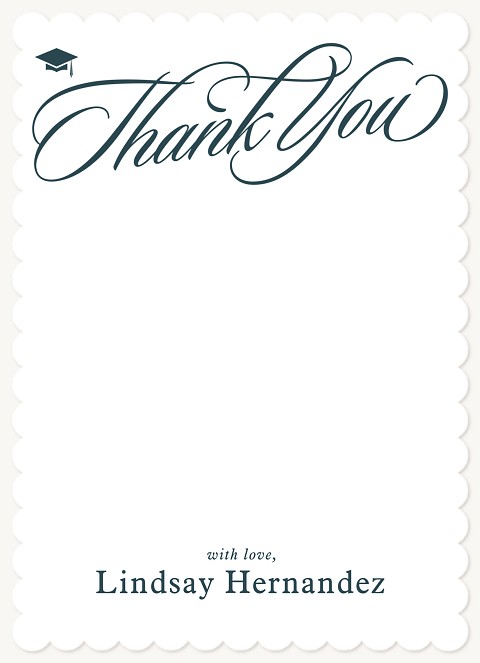 Scripted Thanks Thank You Cards 