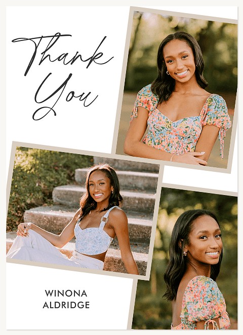 Scripted Collage Thank You Cards 