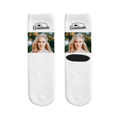 Time to Celebrate Graduation Photo Socks