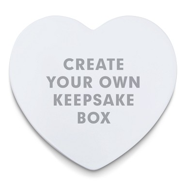 Create Your Own Ceramic Heart Keepsake Box