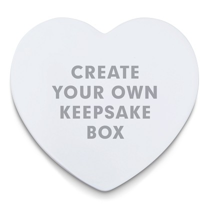 Create Your Own Ceramic Heart Keepsake Box