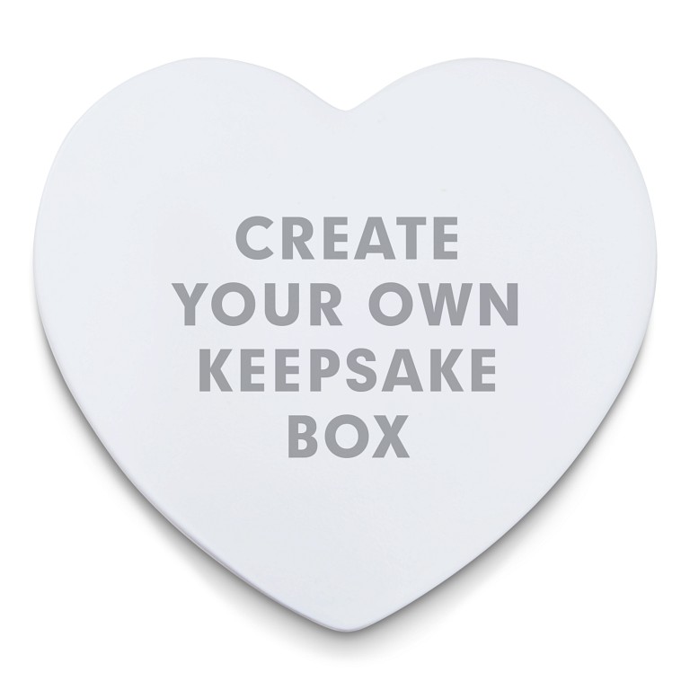 Create Your Own Ceramic Heart Keepsake Box