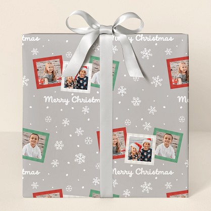 Christmas Card Wrapping Paper