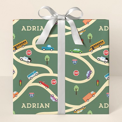 Road Trip Wrapping Paper