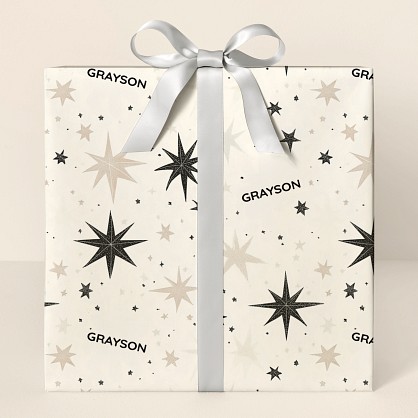 Star Splatter Wrapping Paper