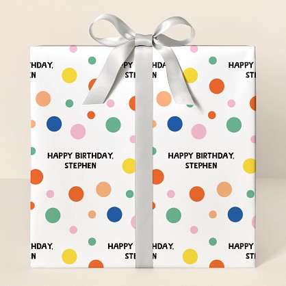  Dots of Fun Wrapping Paper