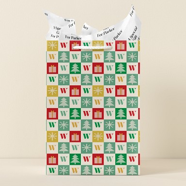 Winter Patchwork Gift Bag