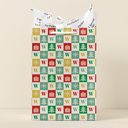 Winter Patchwork Gift Bag