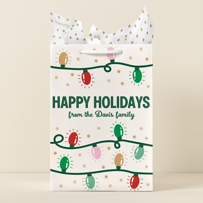 Holiday Lights Gift Bag