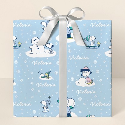 PEANUTS® Snow Day Wrapping Paper